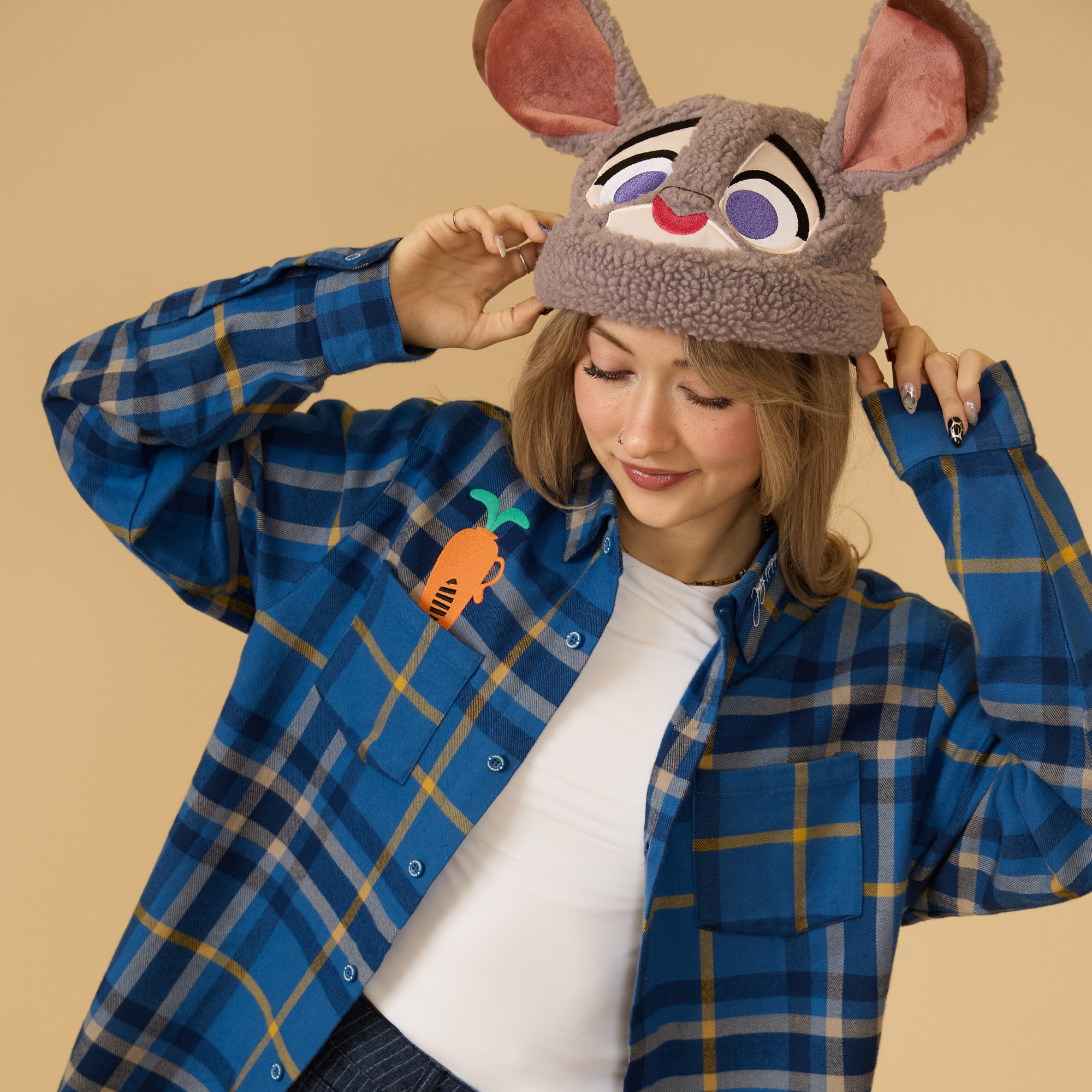 Cakeworthy x Disney Zootopia Judy Hopps Bunny Rabbit Sherpa Beanie New Judy Hopps and Nick Wilde Sherpa Beanie releasing this  main image 3