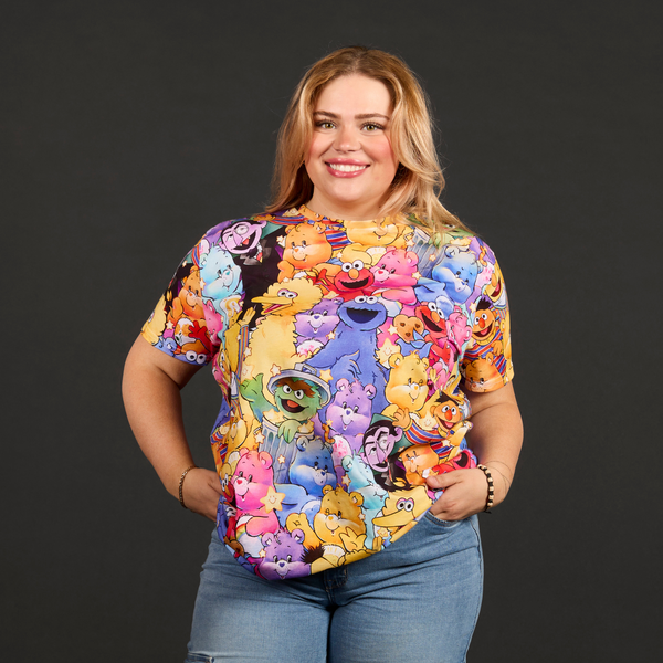 Care Bears x Sesame Street AOP T-Shirt