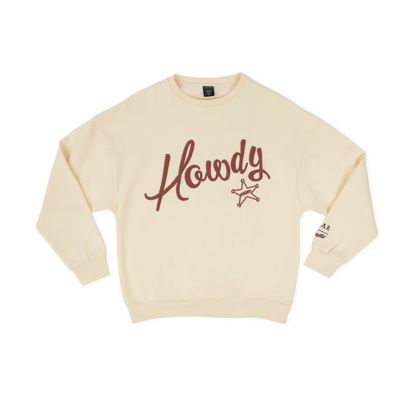 Toy Story Woody's Round Up Drop Sleeve Crewneck