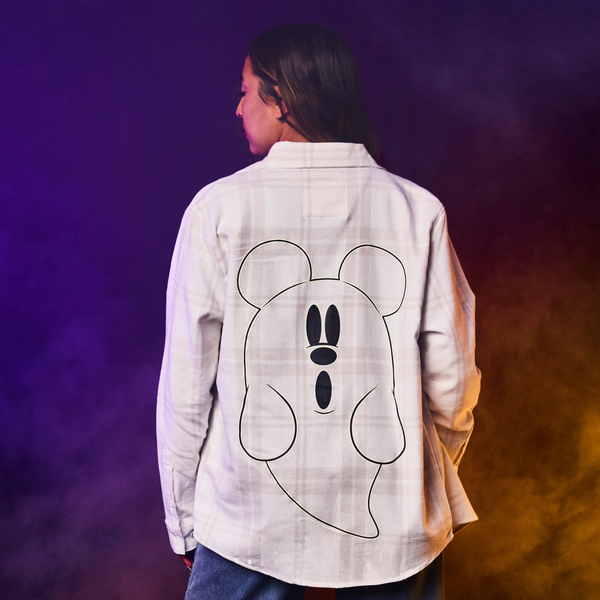 Mickey Glow In The Dark Ghost Flannel