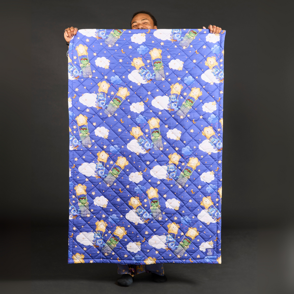 Care Bears x Sesame Street Quilted Blanket
