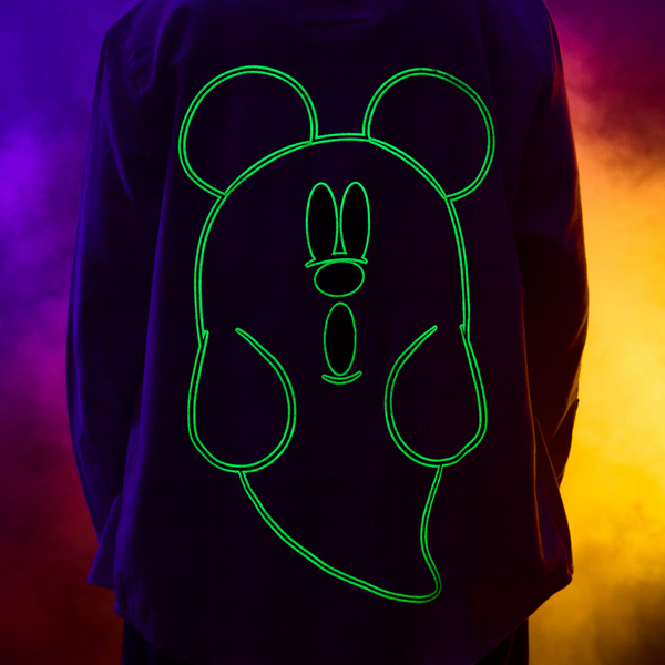 Mickey Glow In The Dark Ghost Flannel