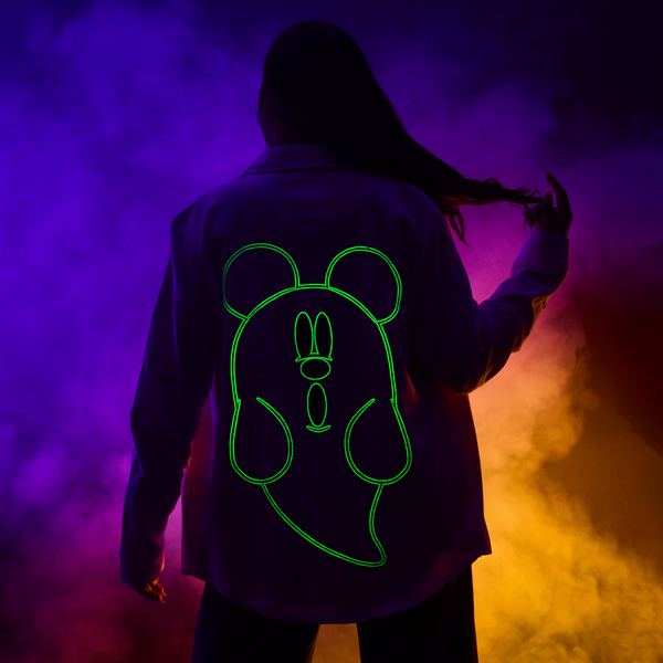 Mickey Glow In The Dark Ghost Flannel