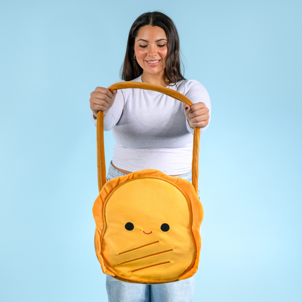 Squishmallows Lil Gouda Plush Tote Bag