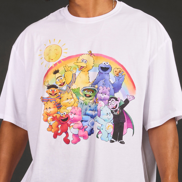 Care Bears x Sesame Street Drop Sleeve T-Shirt