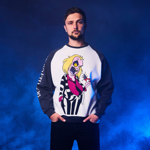 Beetlejuice Retro Raglan Sweater