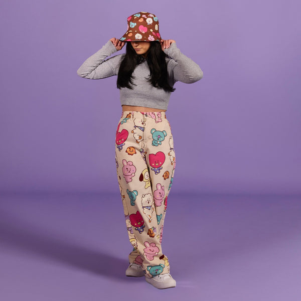 BT21 The Journey Wide Leg Twill Pant