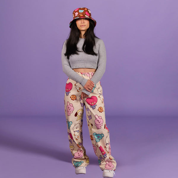 BT21 The Journey Wide Leg Twill Pant