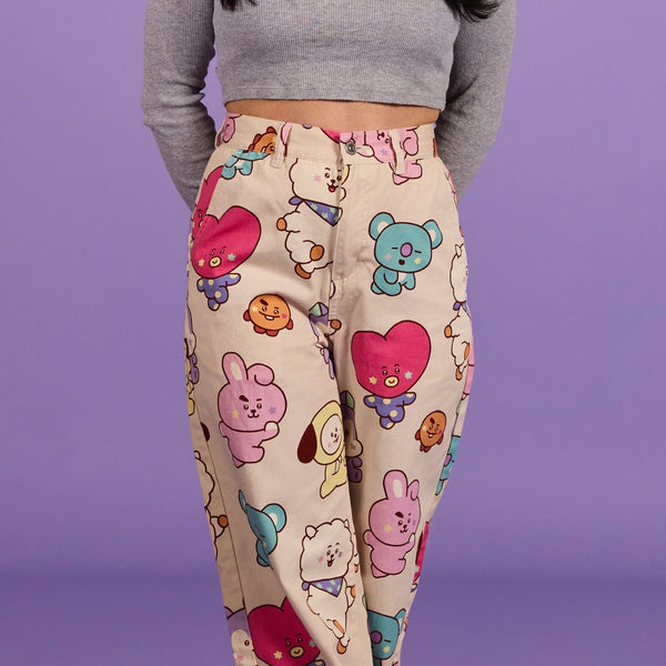 BT21 The Journey Wide Leg Twill Pant