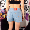 Paul Frank Julius Embroidered Denim Shorts