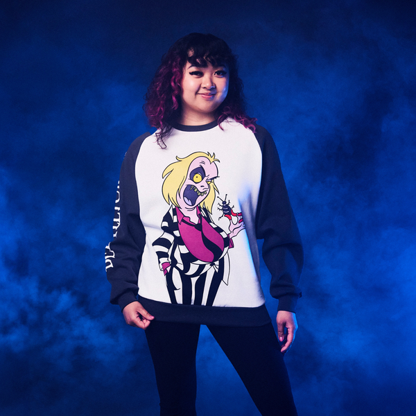 Beetlejuice Retro Raglan Sweater
