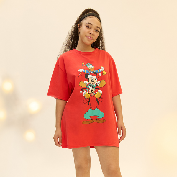 Mickey and Friends Holiday T-Shirt Dress