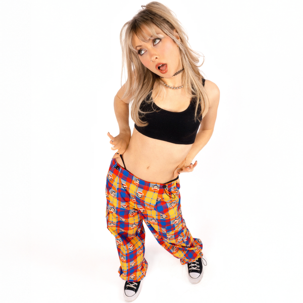 Paul Frank Plaid Wide Leg Pants