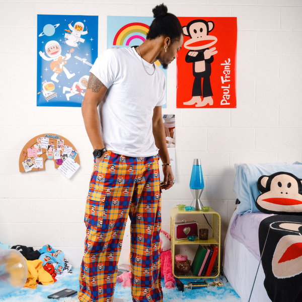 Paul Frank Plaid Wide Leg Pants