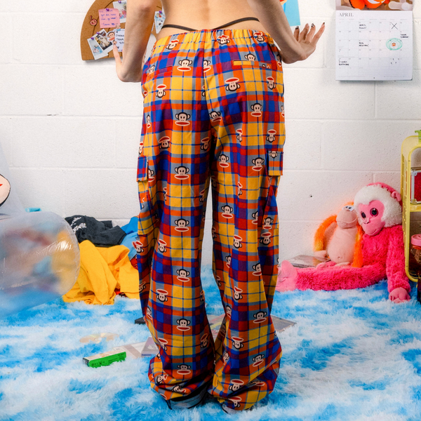Paul Frank Plaid Wide Leg Pants