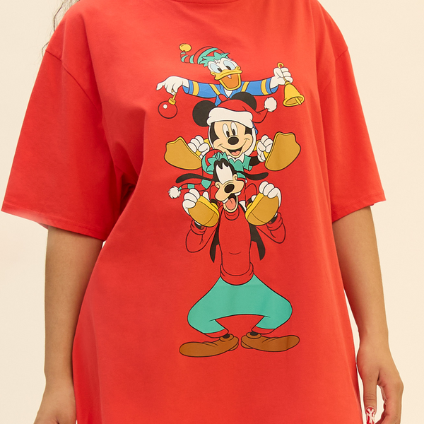 Mickey and Friends Holiday T-Shirt Dress