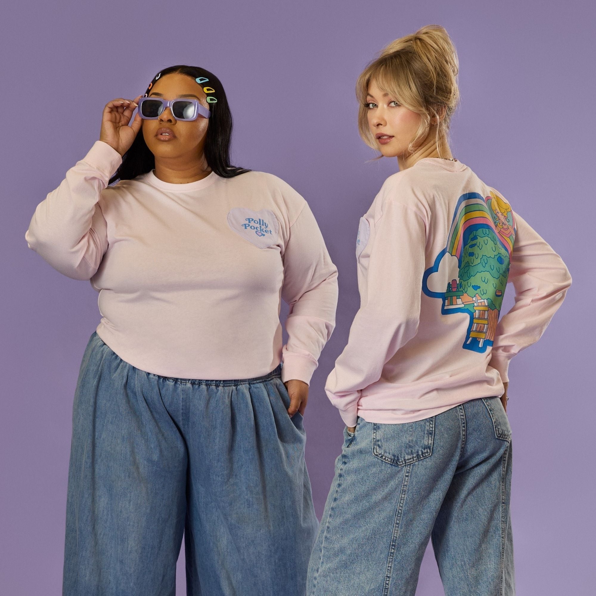 トップス plililleeeasse long sleeve pocket tee M Polly Pocket Vintage Long Sleeve T-Shirt – Cakeworthy