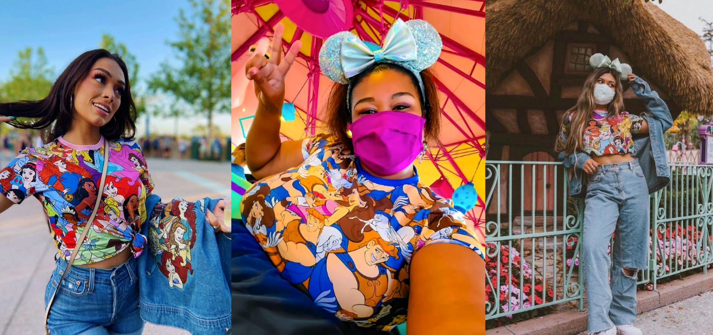 How to Style your Cakeworthy AOP Tee: Disney Princess, Cruella & more!