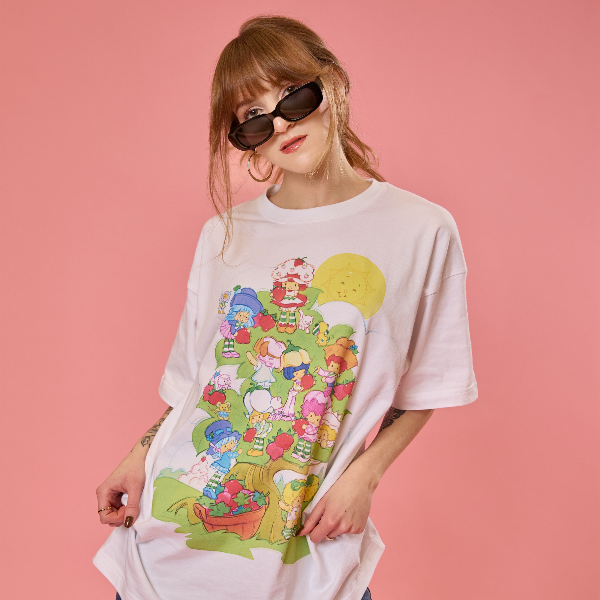 Strawberry Shortcake Drop Sleeve T-Shirt