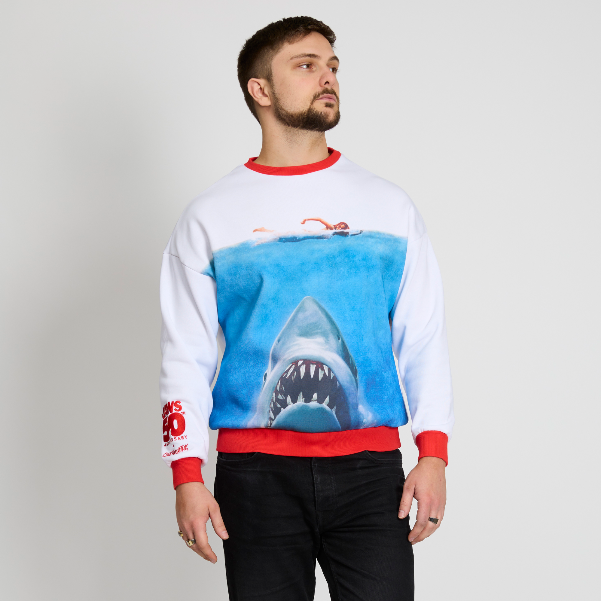 Jaws Drop Sleeve Crewneck