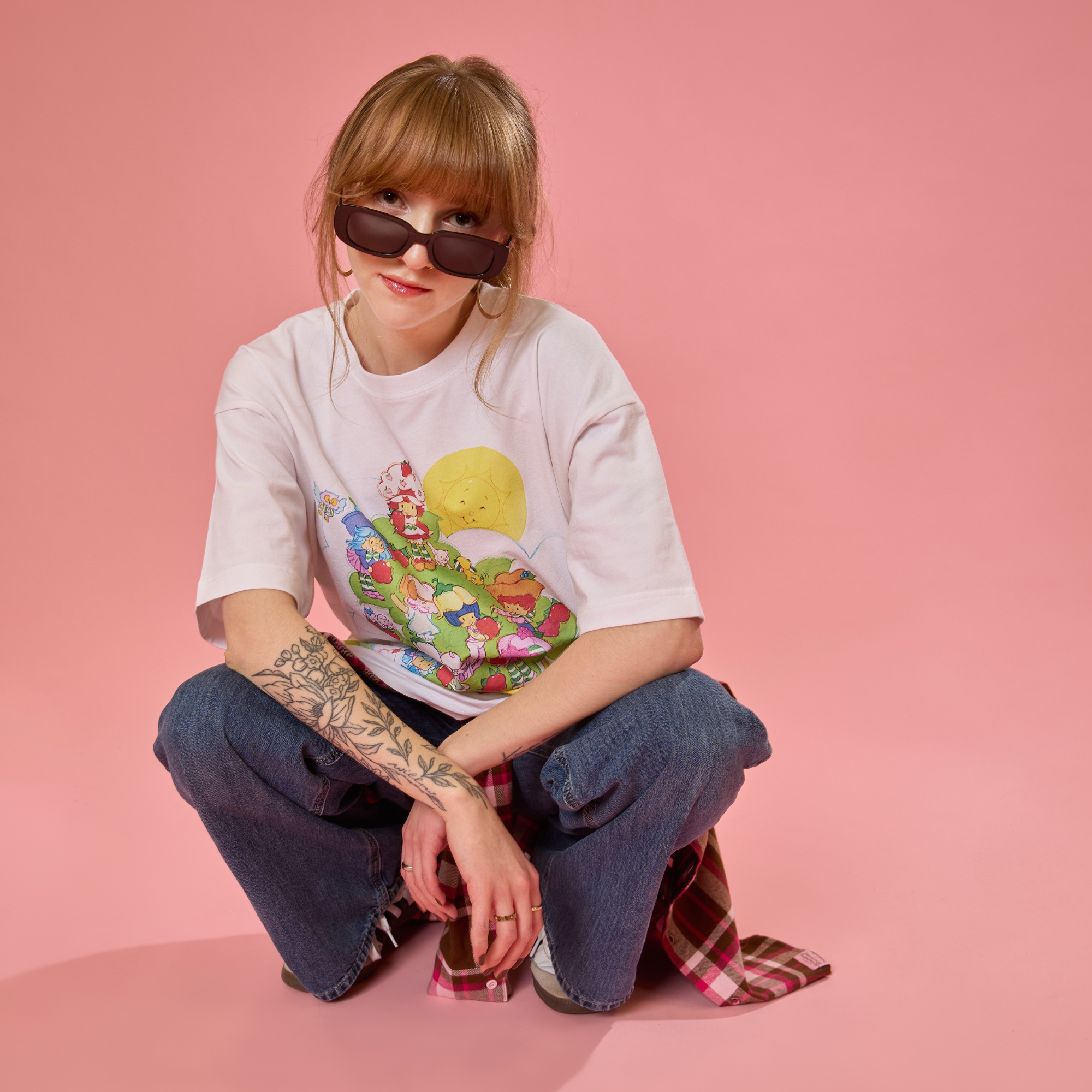 Strawberry Shortcake Drop Sleeve T-Shirt