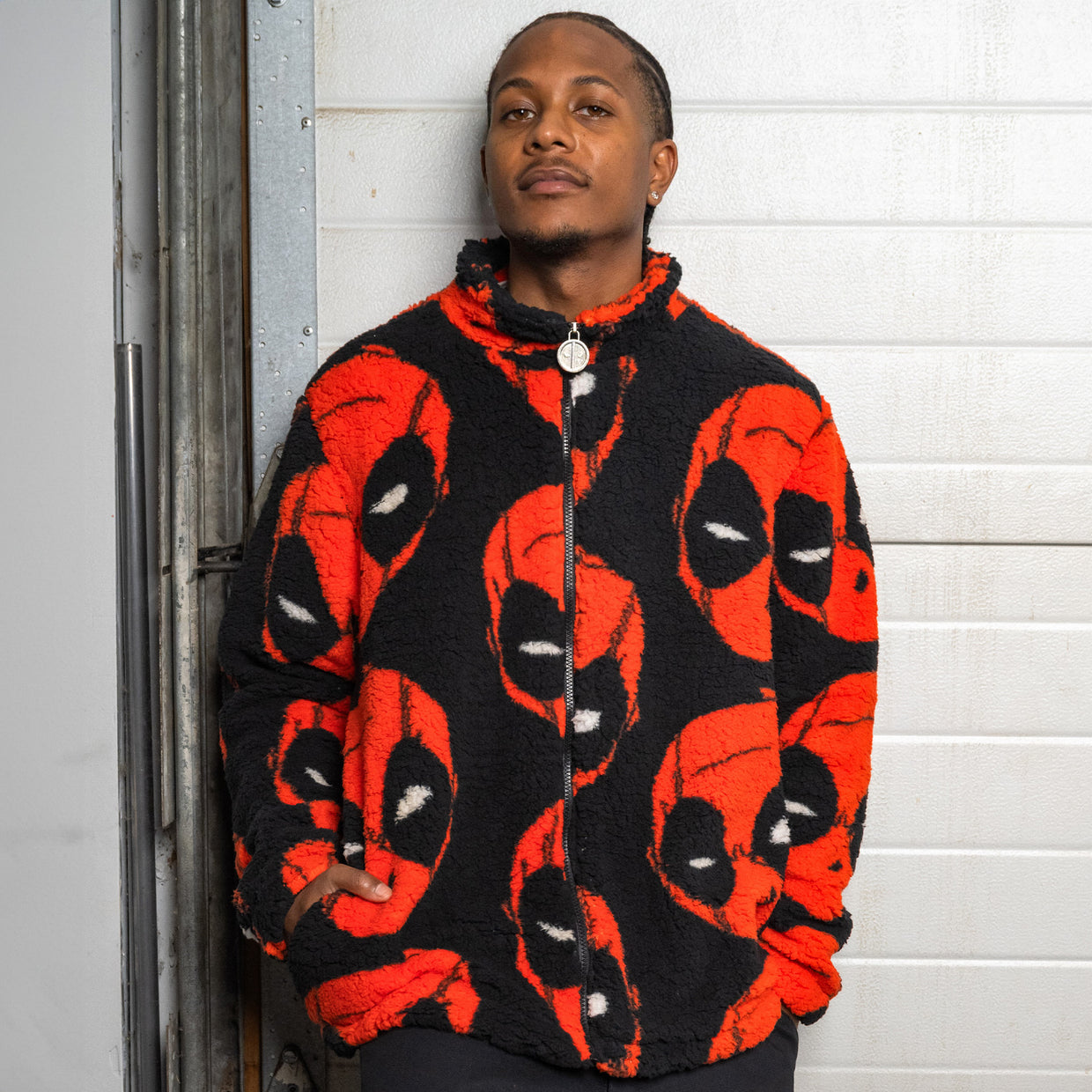 Deadpool sherpa jacket on sale