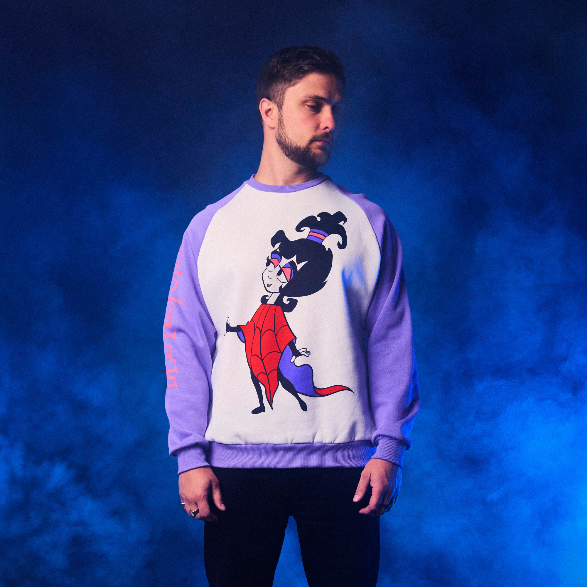 Lydia Deetz Retro Raglan Sweater