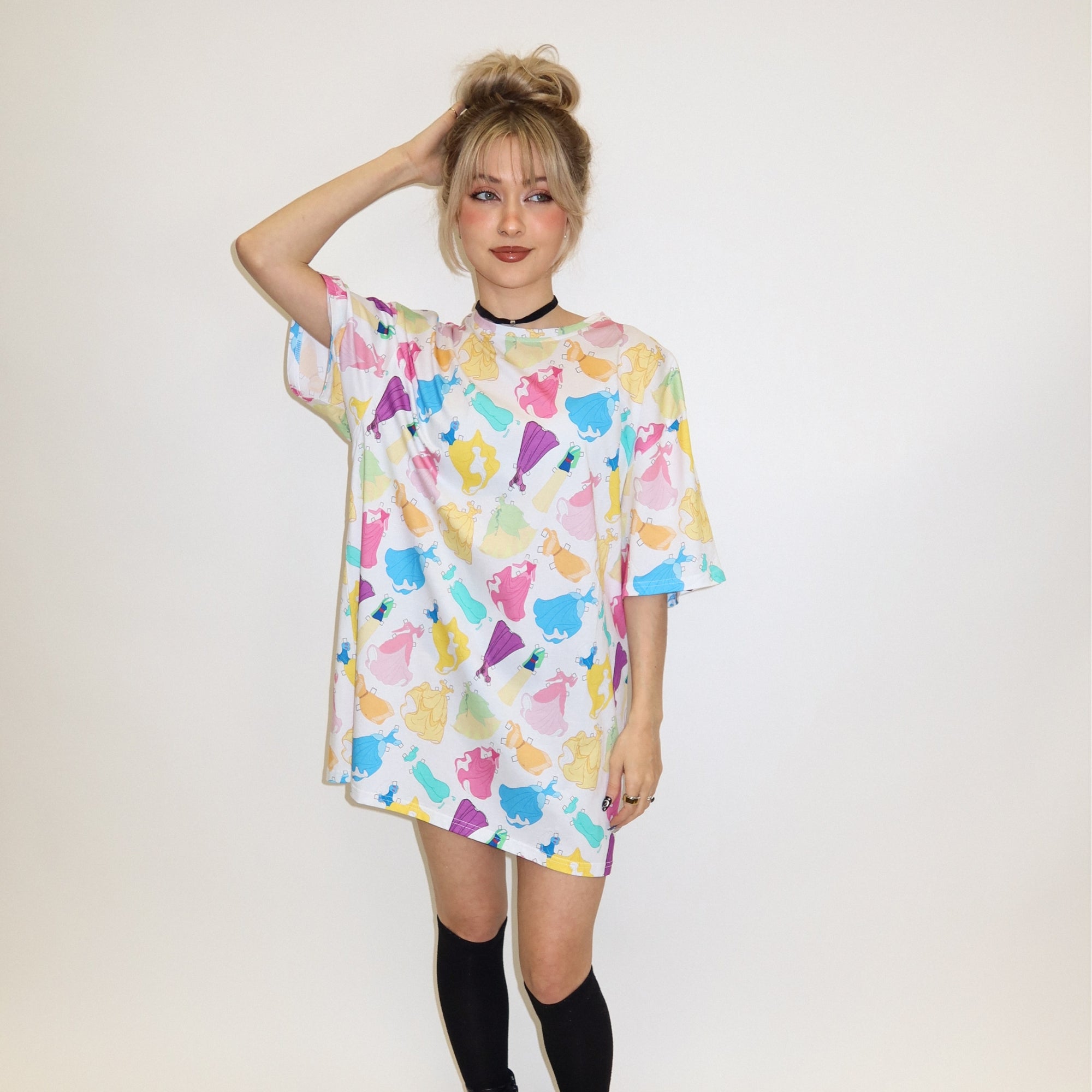Princess Paper Doll T-Shirt Dress Princess Paper Doll T-Shirt Dress