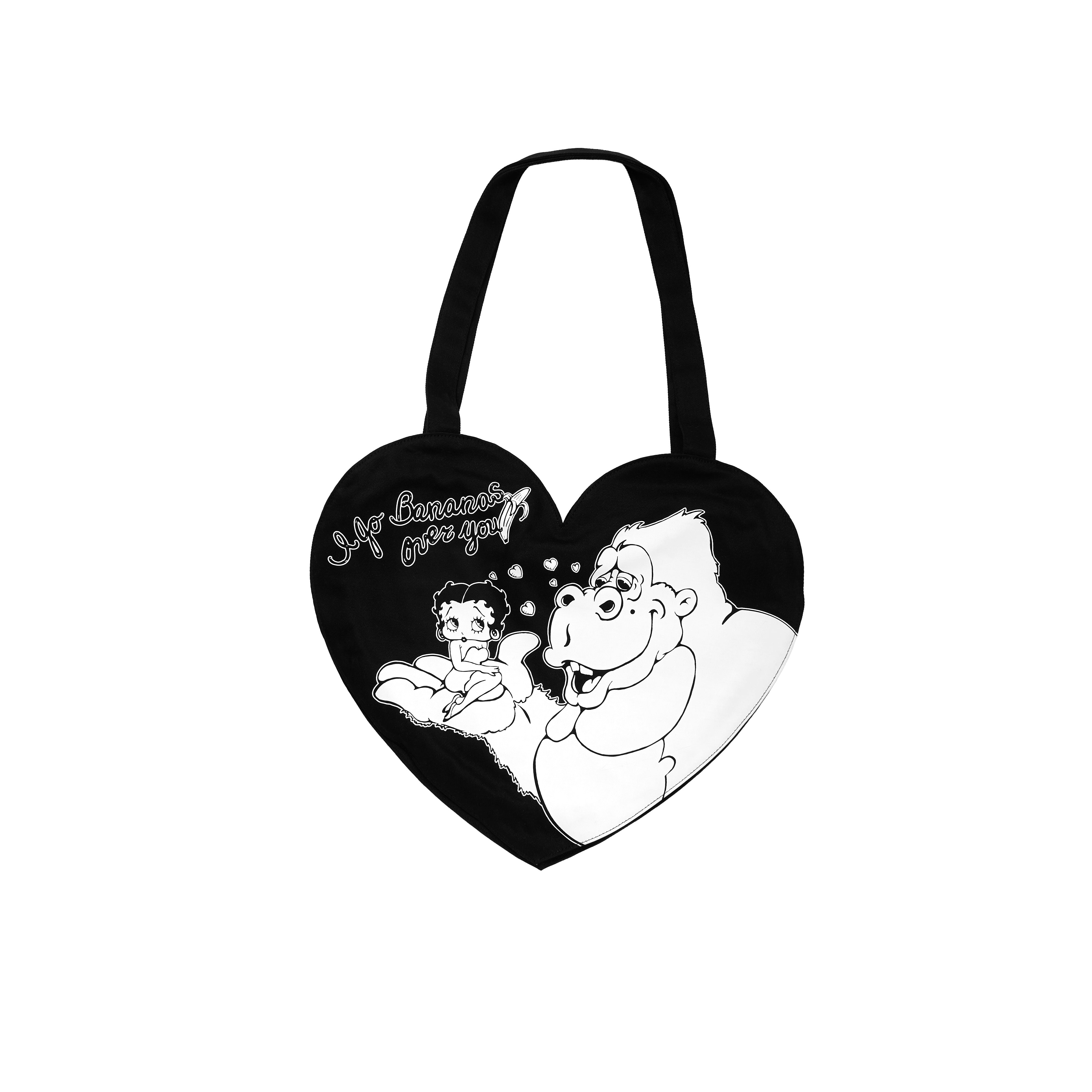 Betty Boop Heart Tote Bag