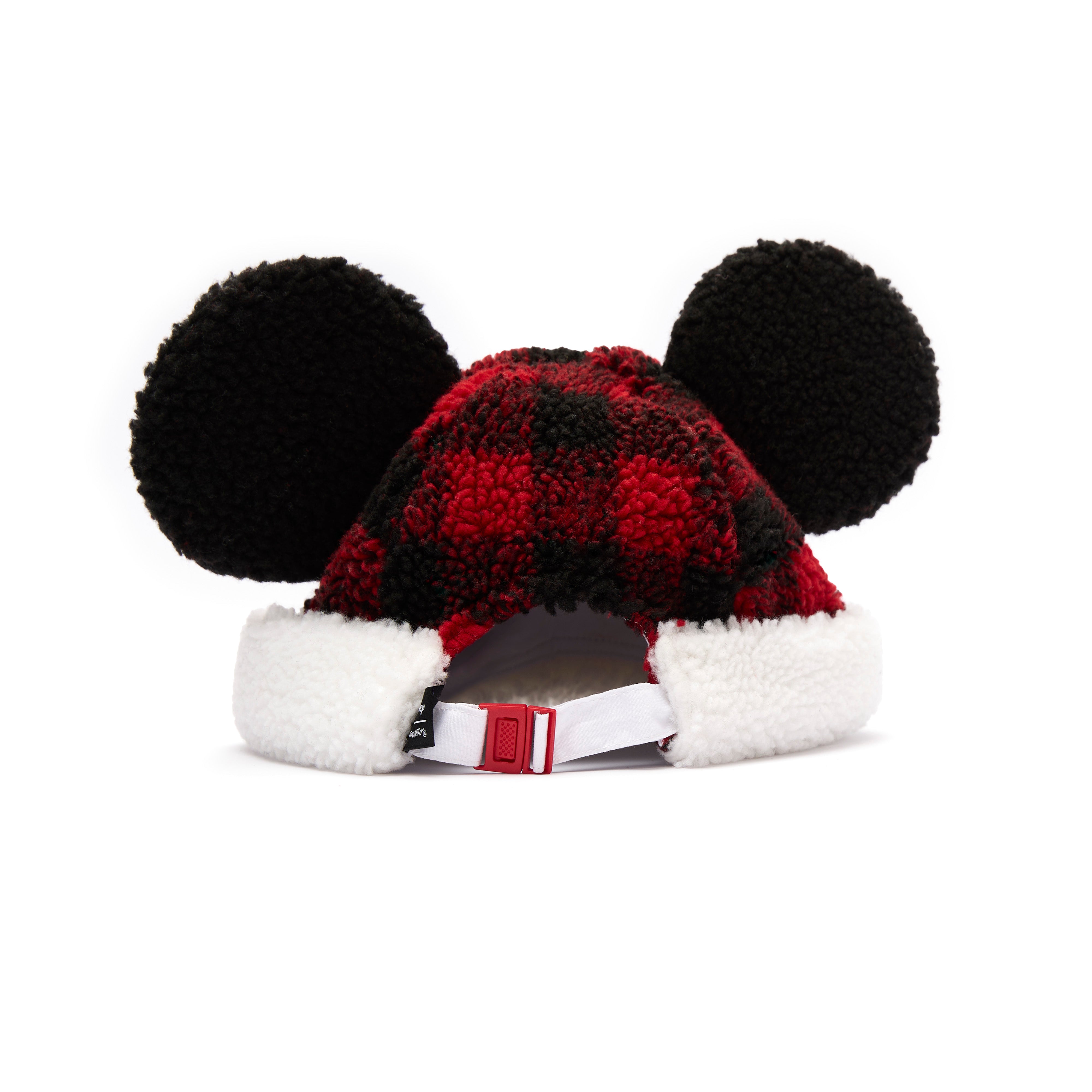 Mickey Mouse Plaid Holiday Sherpa Beanie