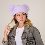 Mickey Sherpa Beanie Lavender