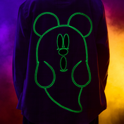 Mickey Glow In The Dark Ghost Flannel