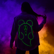Mickey Glow In The Dark Ghost Flannel