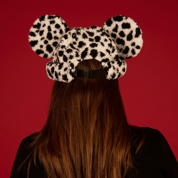 Dalmatian Print Mickey Sherpa Beanie