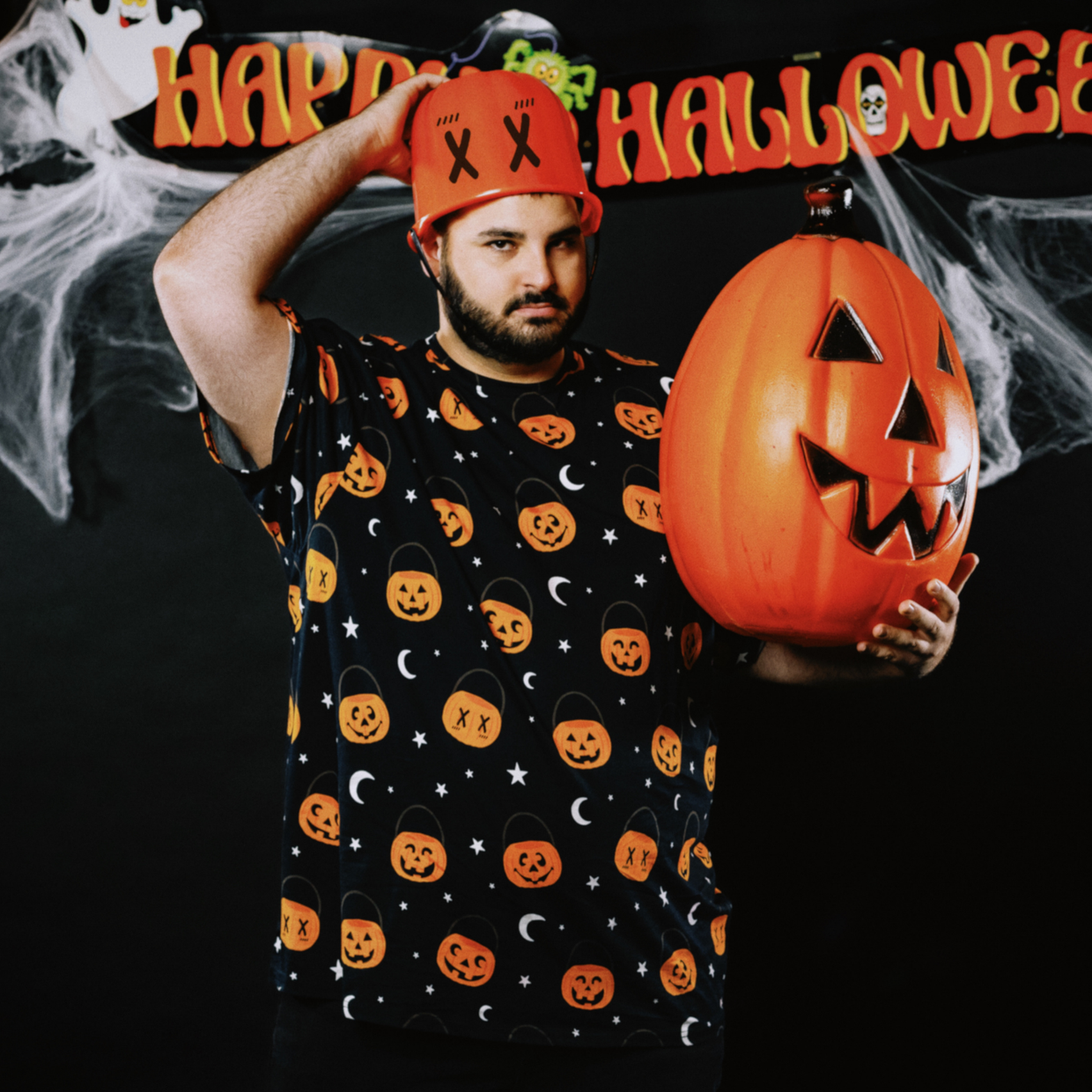 Scareworthy Pumpkin Bucket T Shirt Dress Cakeworthy
