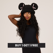 Minnie Sherpa Beanie Pink Bow