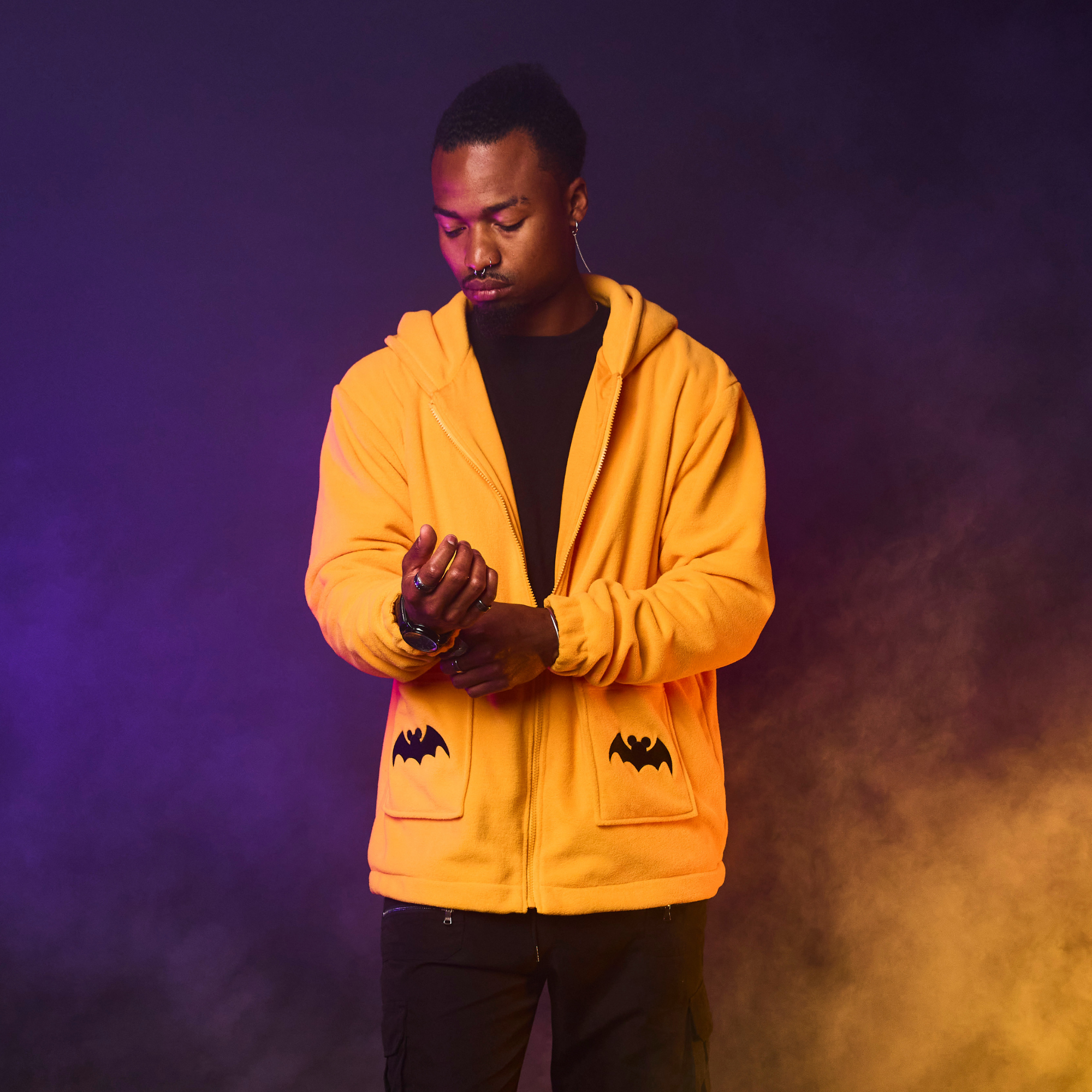 Mickey Pumpkin Sherpa Hoodie