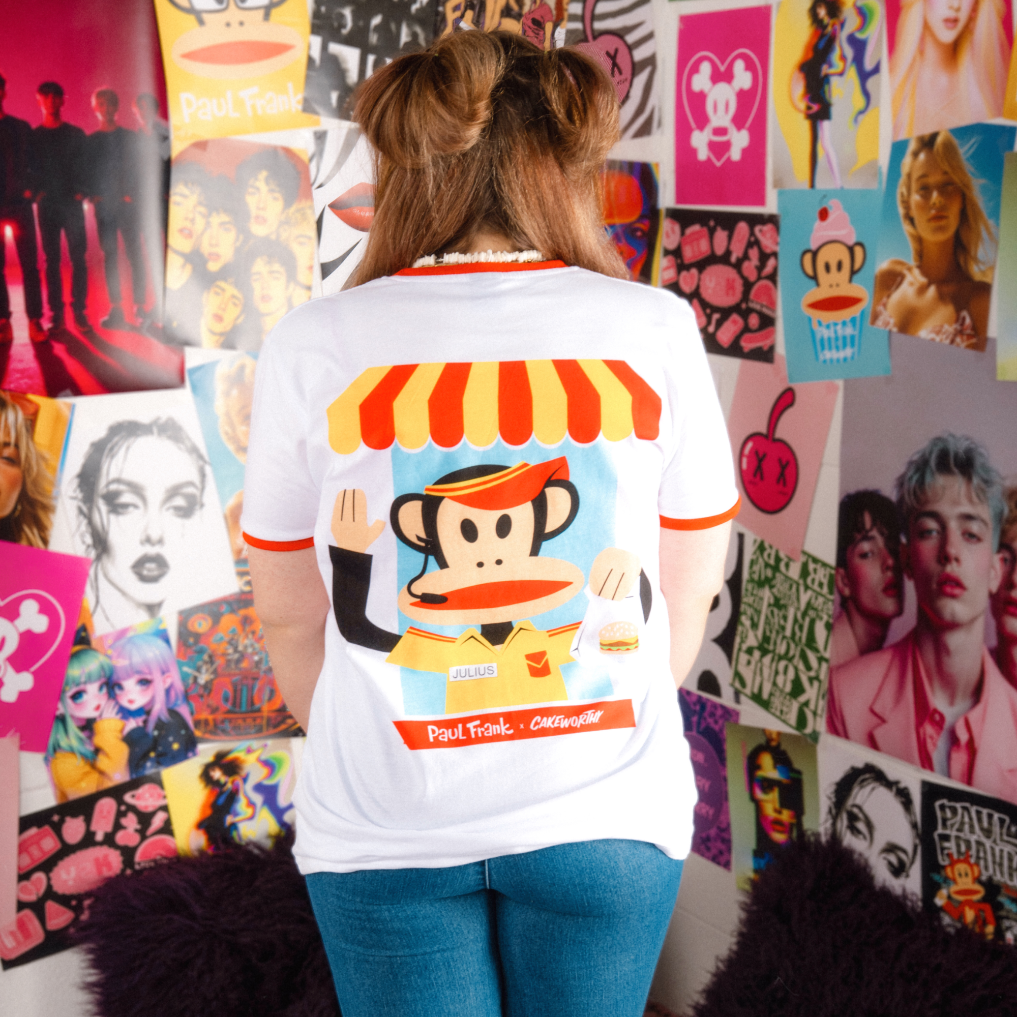 Paul Frank Burger Ringer T-Shirt