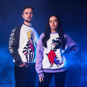 Beetlejuice Retro Raglan Sweater