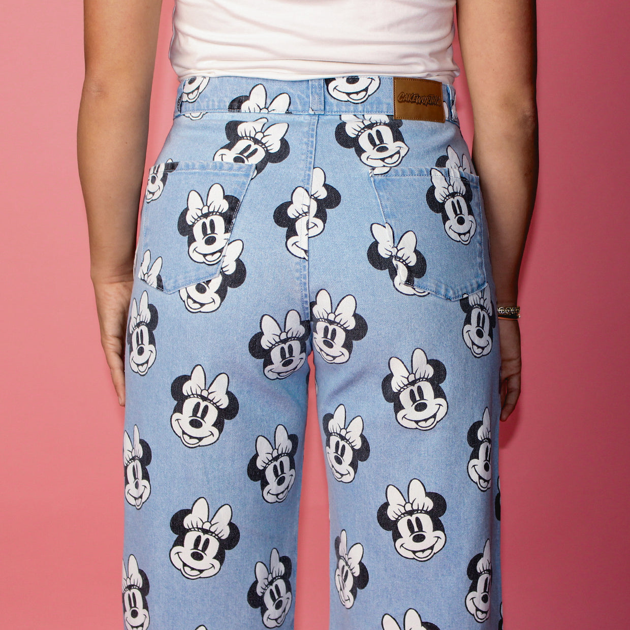 Minnie Mouse Printed Denim Jeans - Cakeworthy