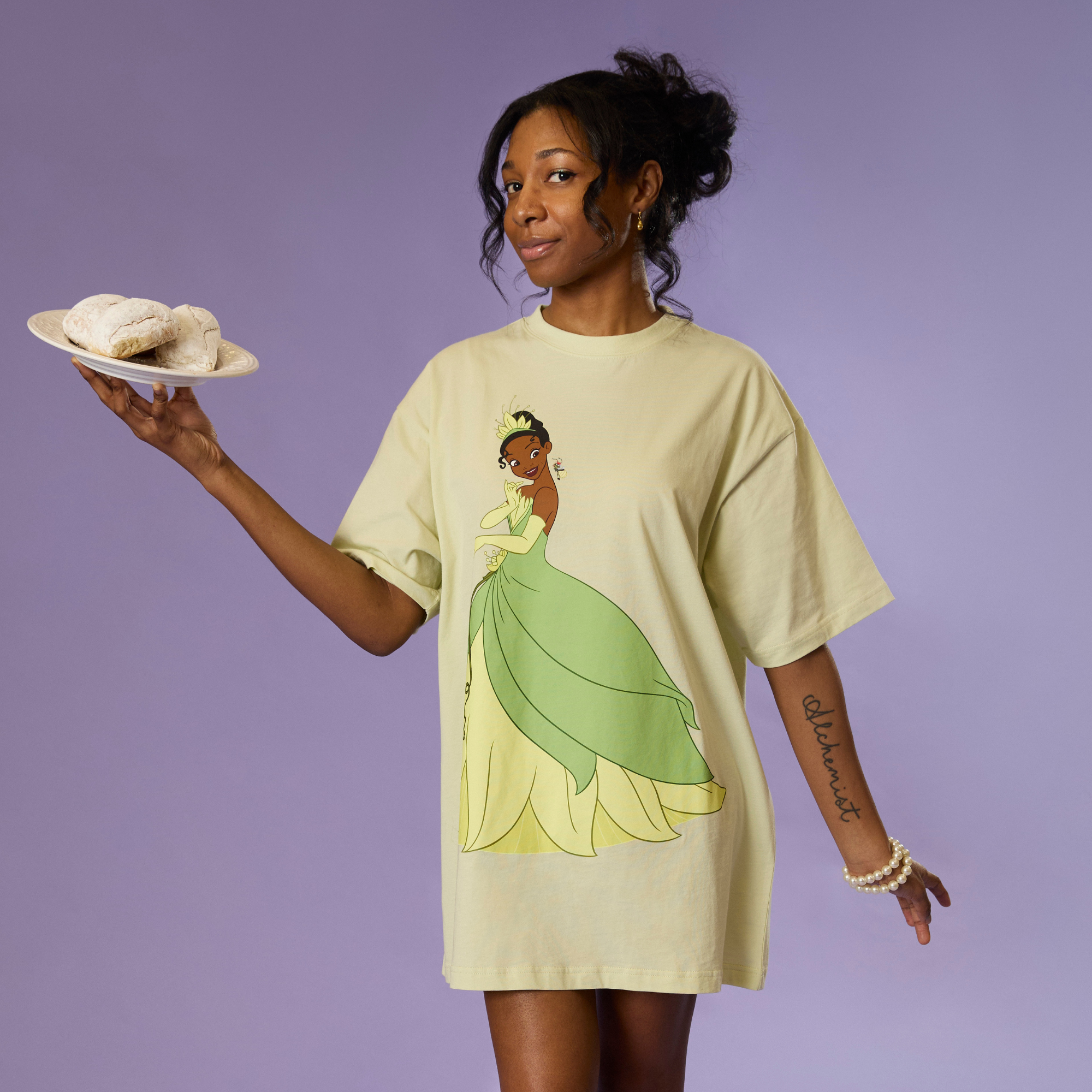 cartoon t shirt dress Pop Art All Over Print Dress | Artistic Wear | Bold Print Fashion | for Her