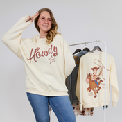 Toy Story Woody's Round Up Drop Sleeve Crewneck