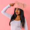 Pink Minnie Mouse Sherpa Beanie