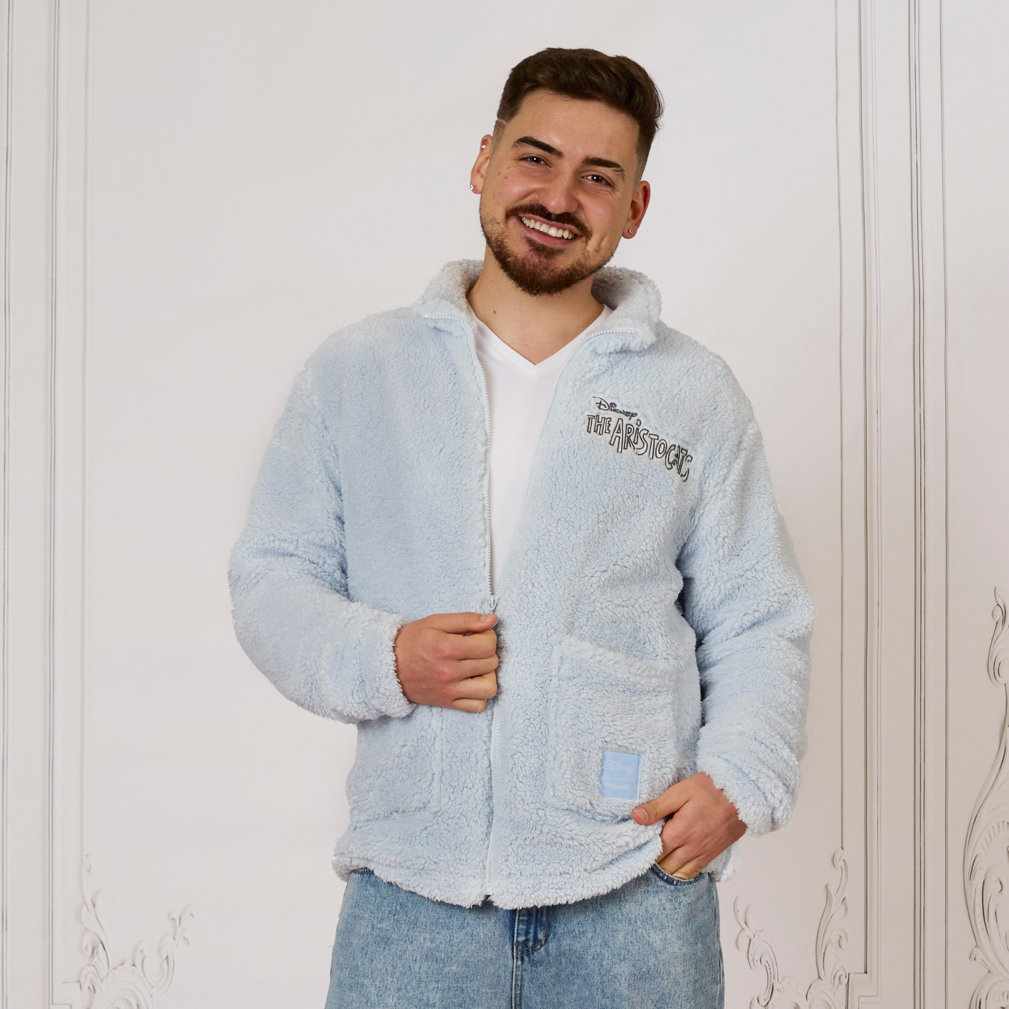 The Aristocats Embroidered Sherpa Jacket