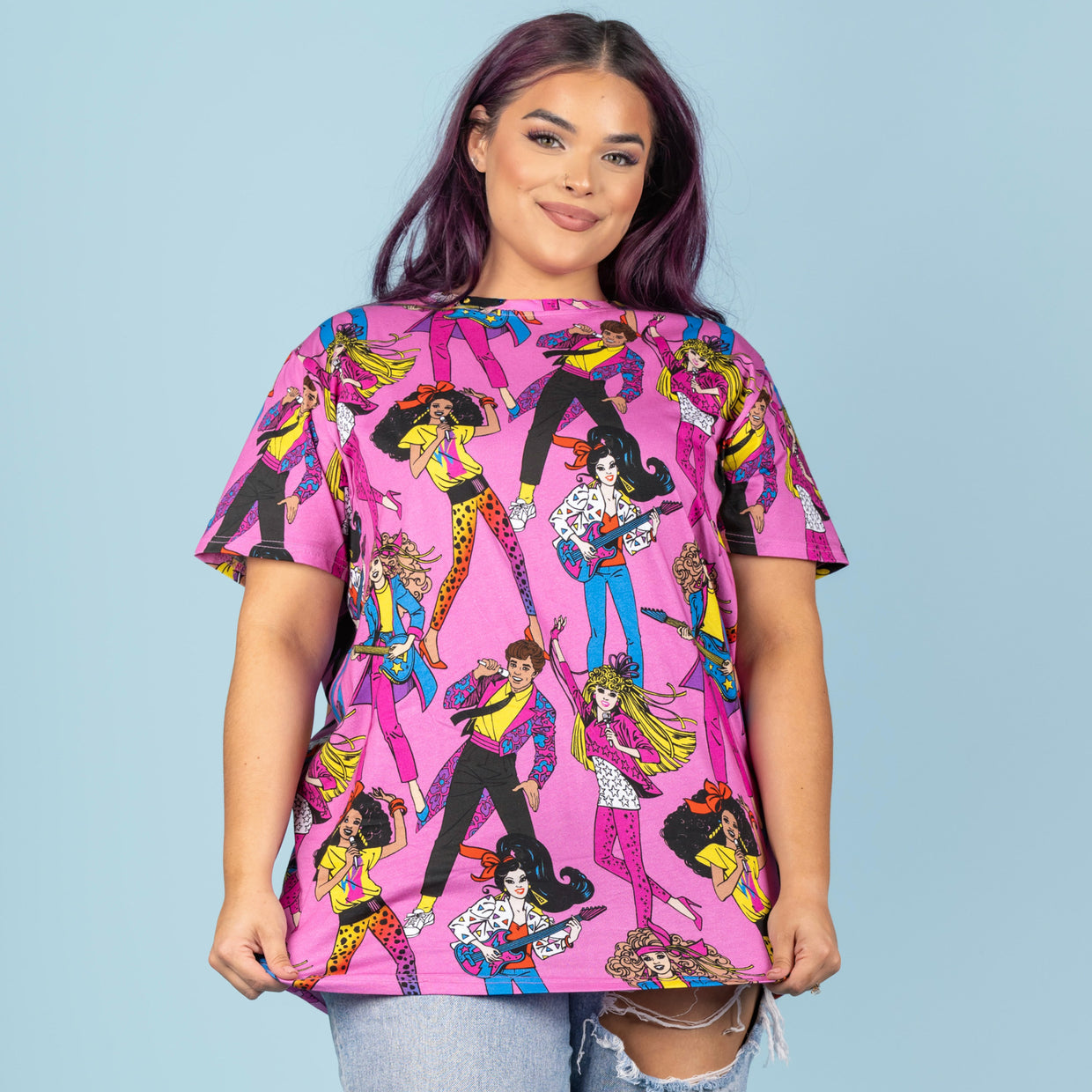 Barbie and the Rockers AOP T-Shirt - Cakeworthy