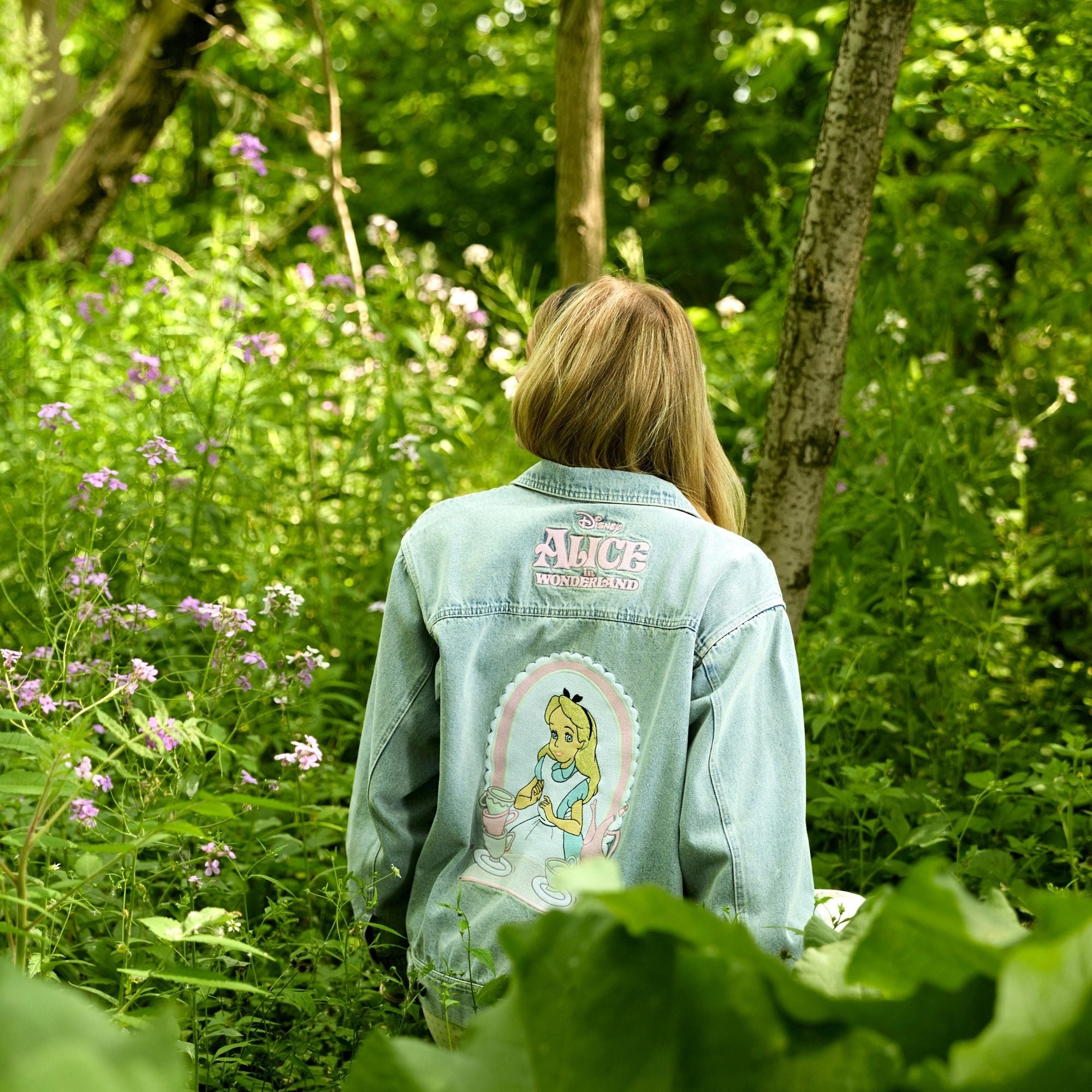 Alice in Wonderland Anniversary Denim Jacket
