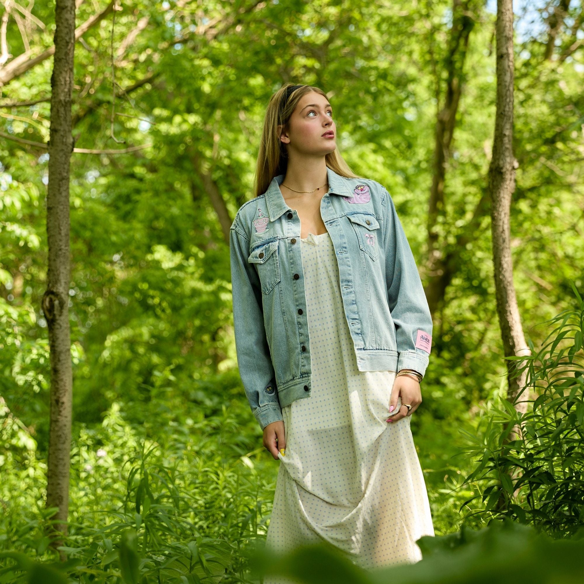 Alice in Wonderland Anniversary Denim Jacket