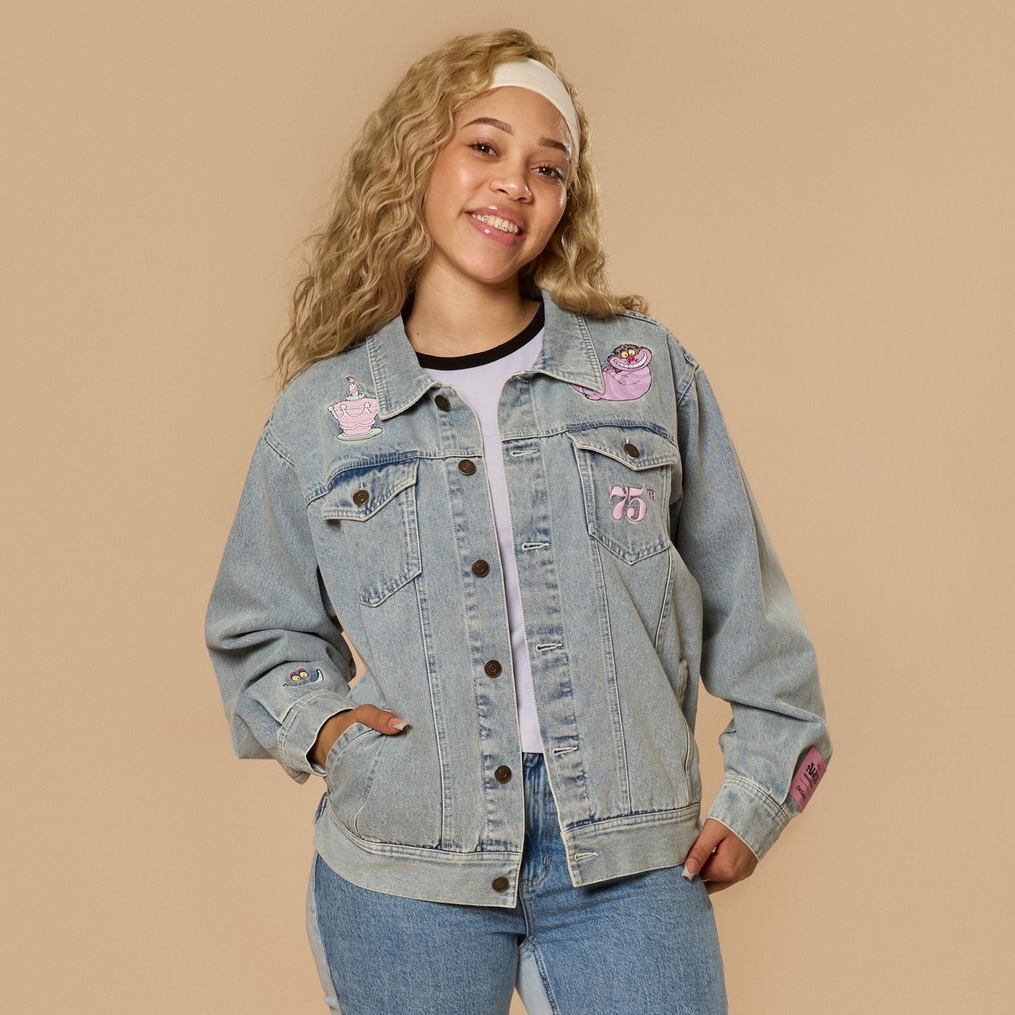 Alice in Wonderland Anniversary Denim Jacket