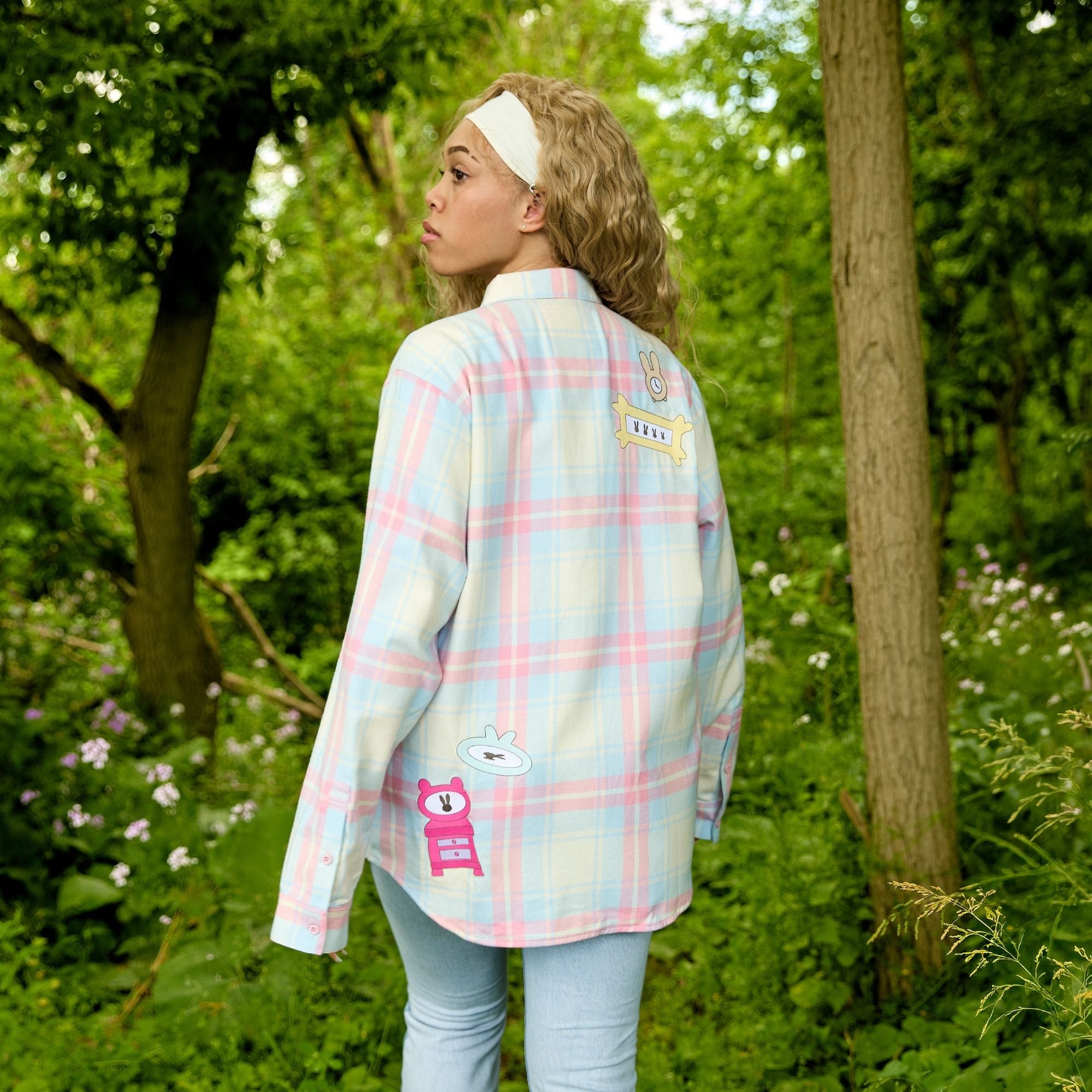 Alice in Wonderland White Rabbit Flannel