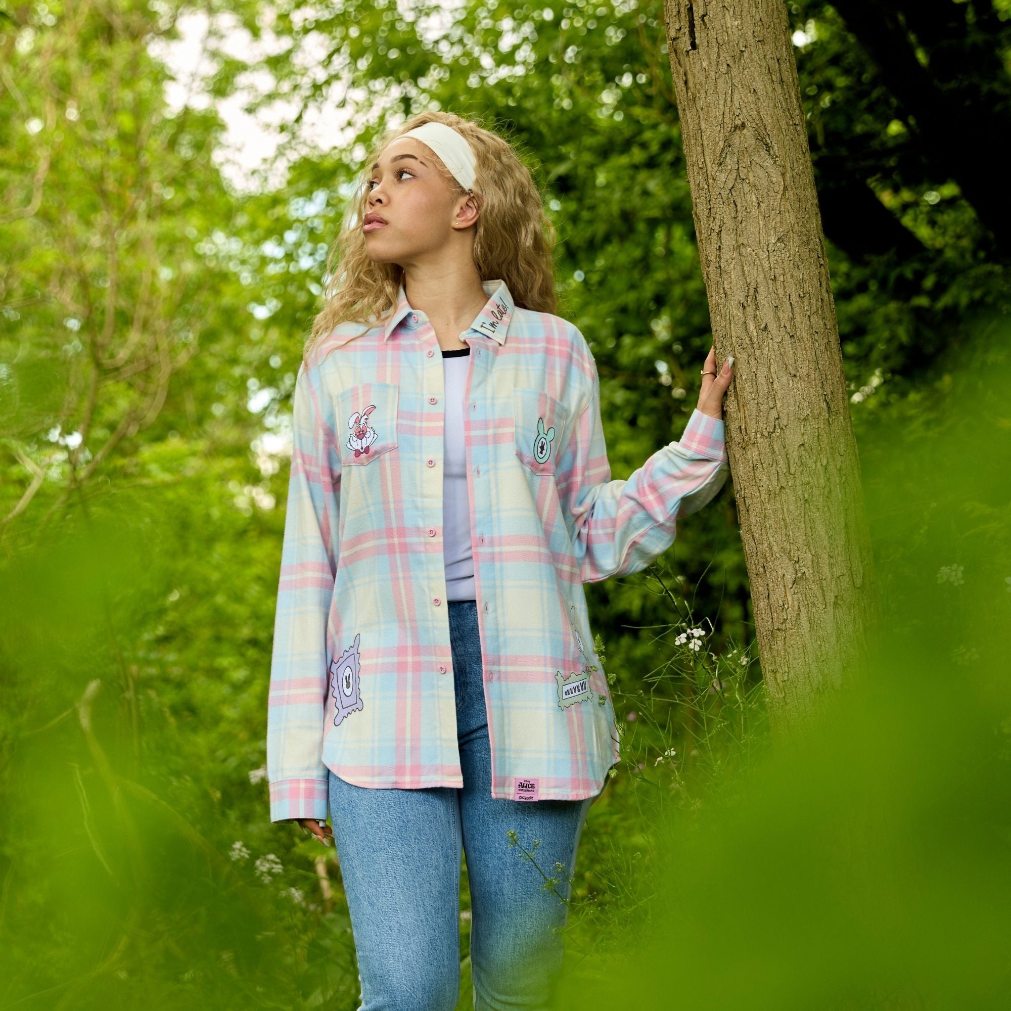 Alice in Wonderland White Rabbit Flannel